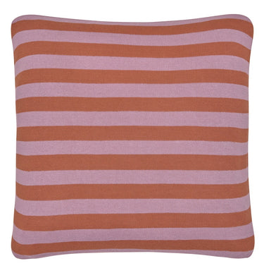 Lavender Stripe Knit Cushion